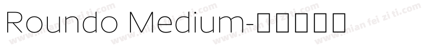 Roundo Medium字体转换